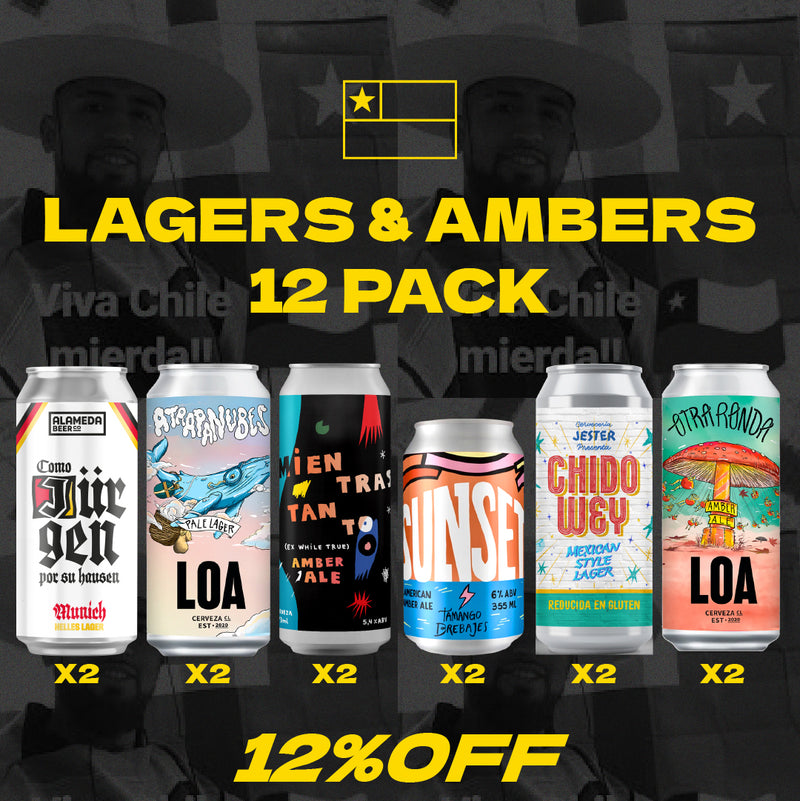 12 Pack Ambers & Lagers [12% dscto]