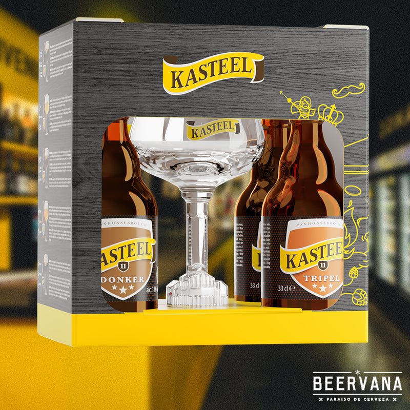 Pack Kasteel 330ml x 4 + Copa